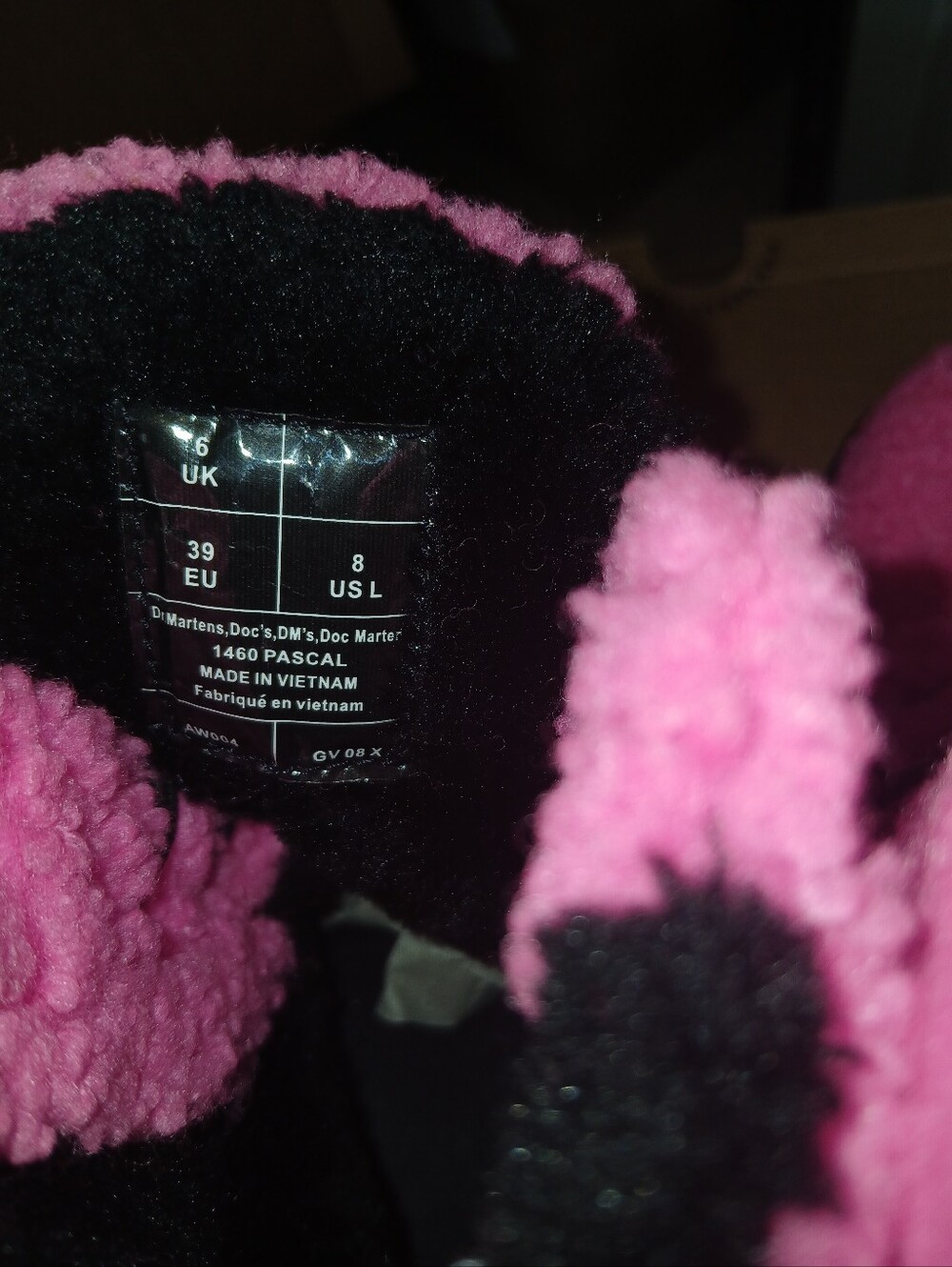 Dr. Martens PINK SHERPA Pascal faux Shearling boots - Picture 9 of 9